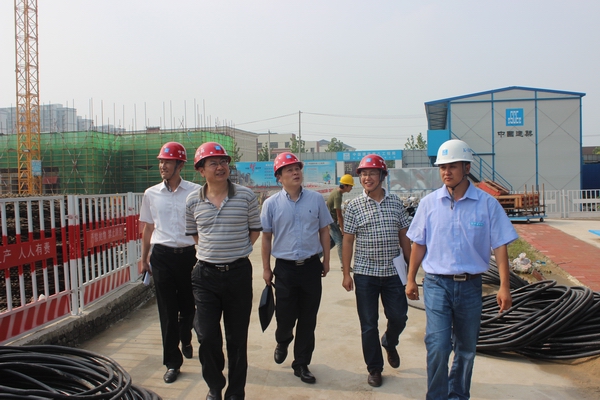 詹先豪、杨晓彬一行到滨湖项目指导工作