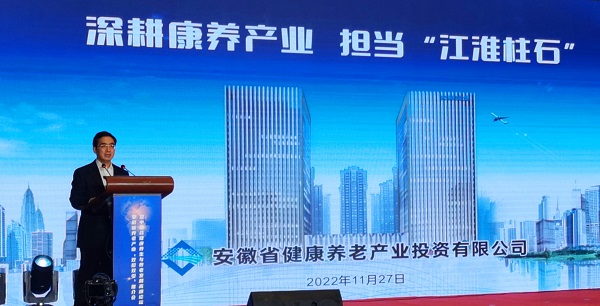 王思军出席安徽养老产业“双招双引”推介会暨养老发展高峰论坛